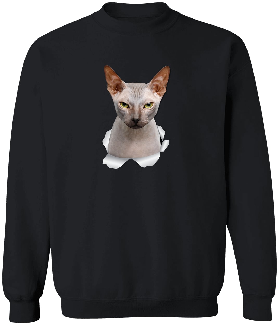 G180 Gildan Crewneck Pullover Sweatshirt - Black