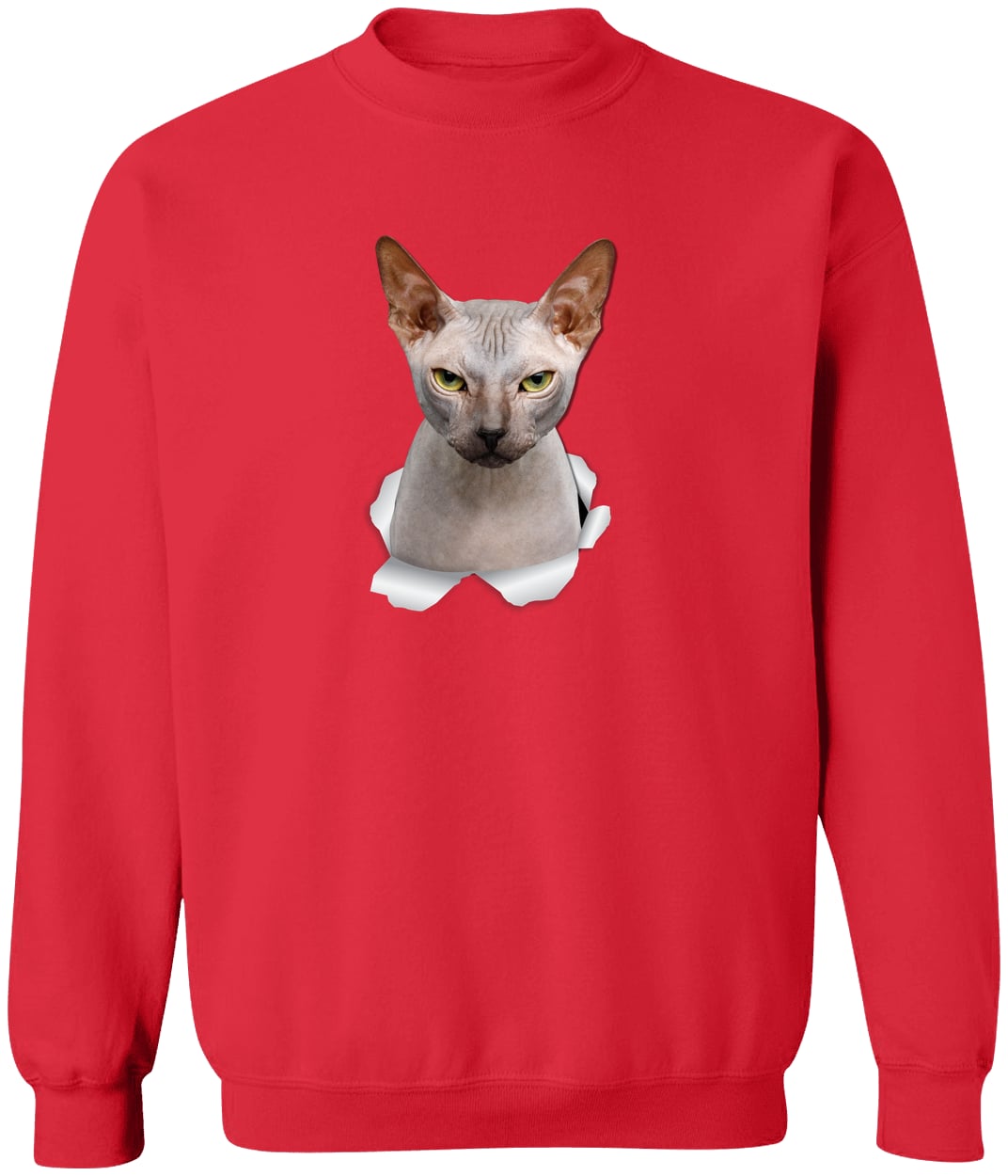 G180 Gildan Crewneck Pullover Sweatshirt - Red
