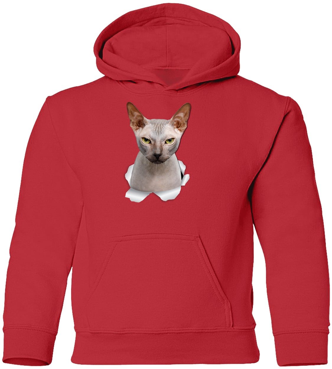 G185B Gildan Youth Pullover Hoodie - Red