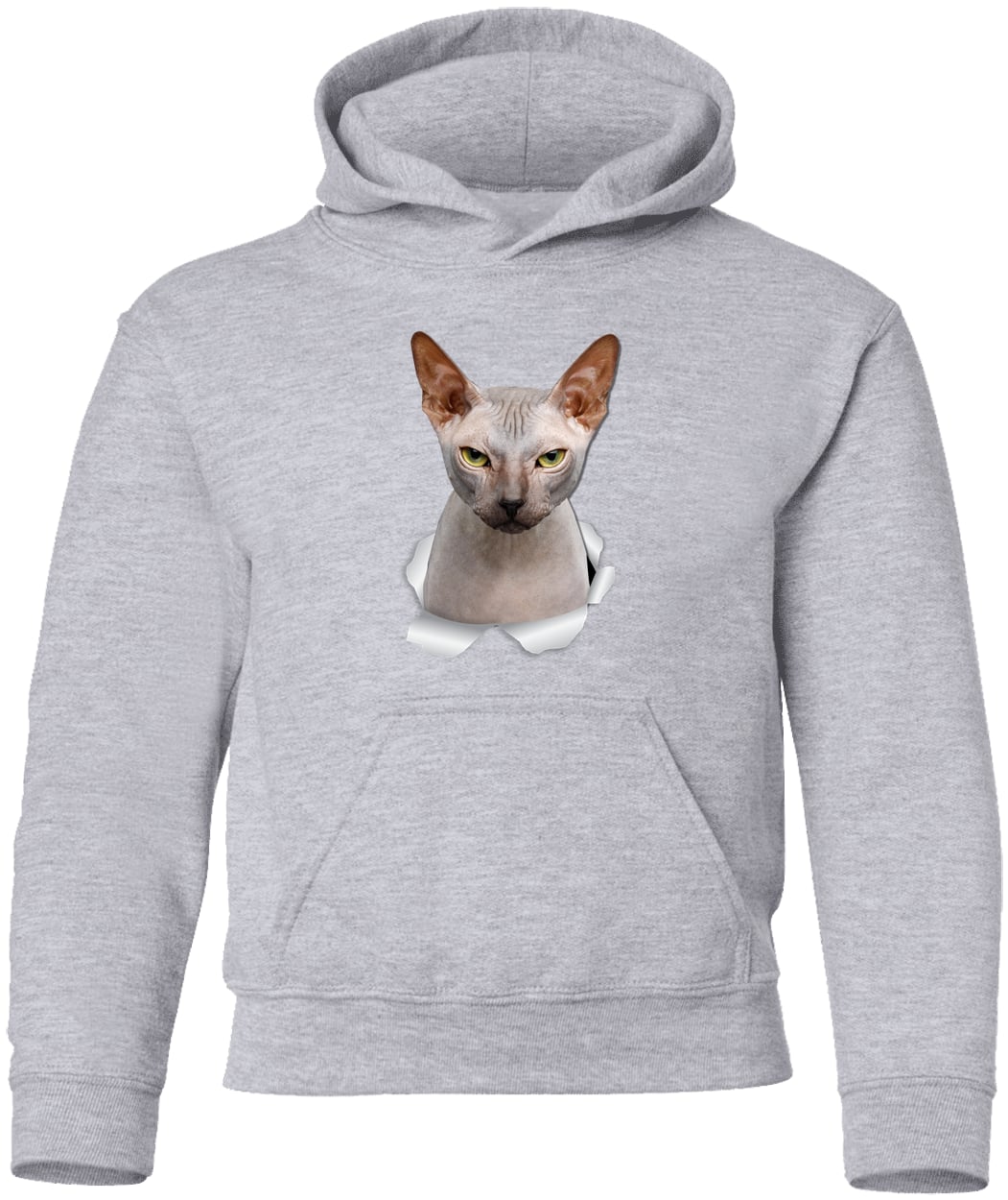 G185B Gildan Youth Pullover Hoodie - Sport Grey