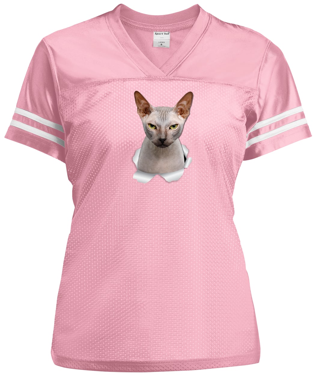 LST307 Sport-Tek Ladies' Replica Jersey - Light Pink/White