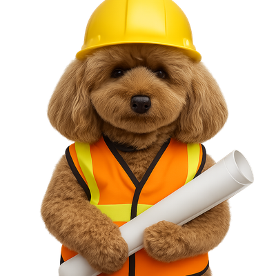 Bear as Blueprint Crew Pup
