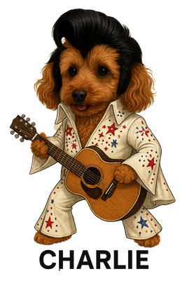 Bear as Hound Dog Rock Star