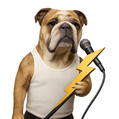 Bulldog Rock Star Vibes