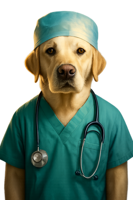 Surgeon in Scrubs