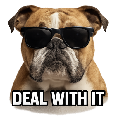Cool Bulldog Attitude