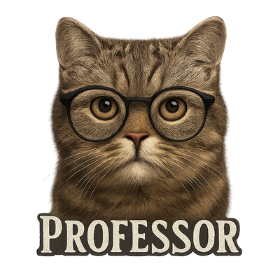 Wise Tabby Professor