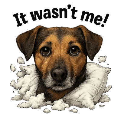 Guilty Pup's Pillow Prank