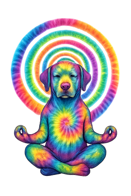 Zen Tie-Dye Puppy Trance