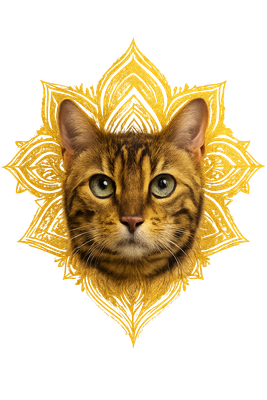 Golden Aura Bengal Cat