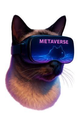 Virtual Reality Siamese Cat