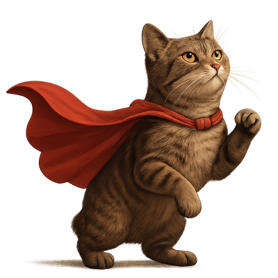 Super Tabby Takes Flight