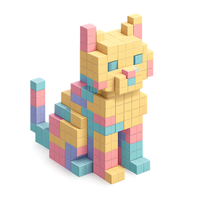 Pastel Pixel Purrfection