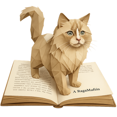 Origami Cat on Storybook